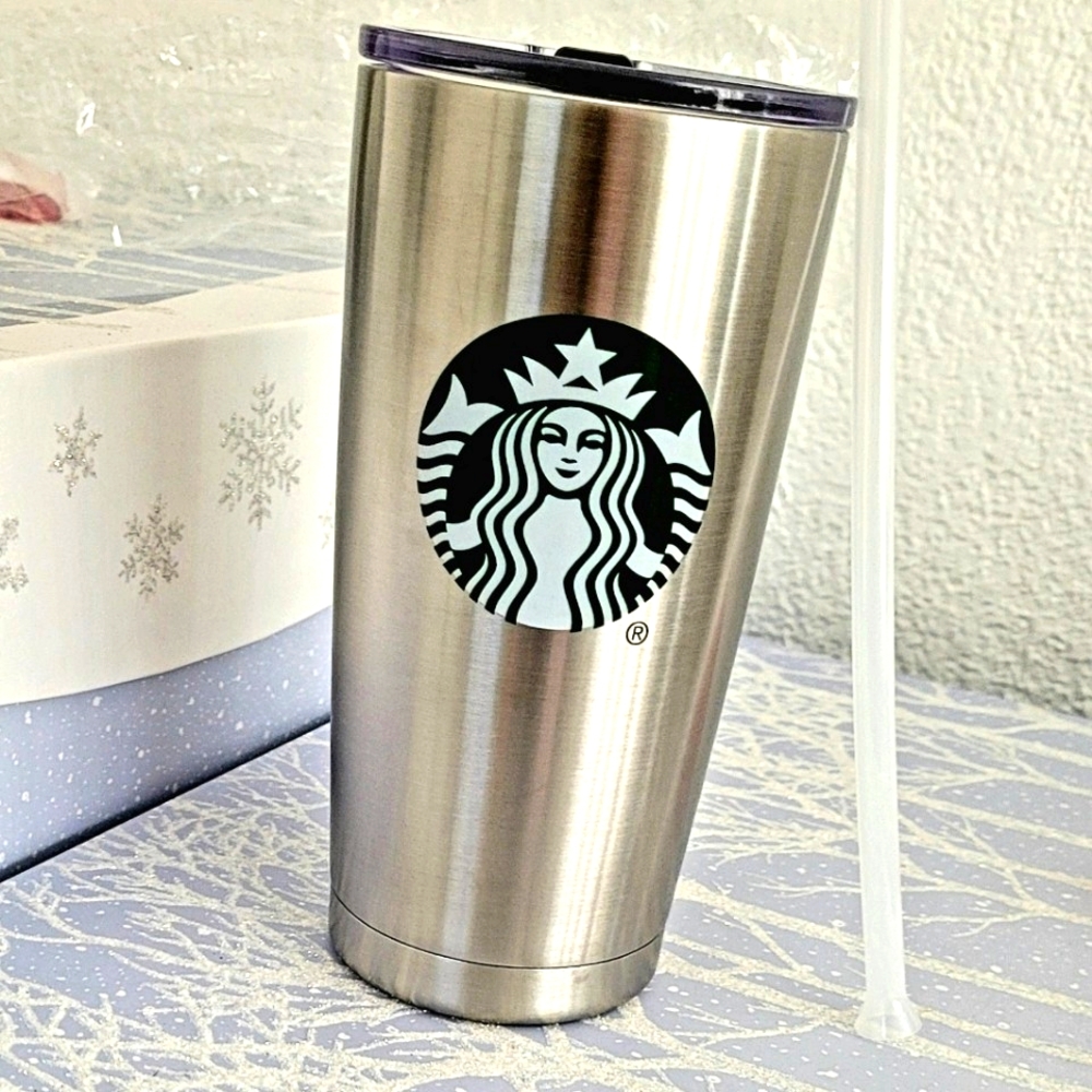 Starbucks Stainless steel 24 oz hot/cold coffee cup.